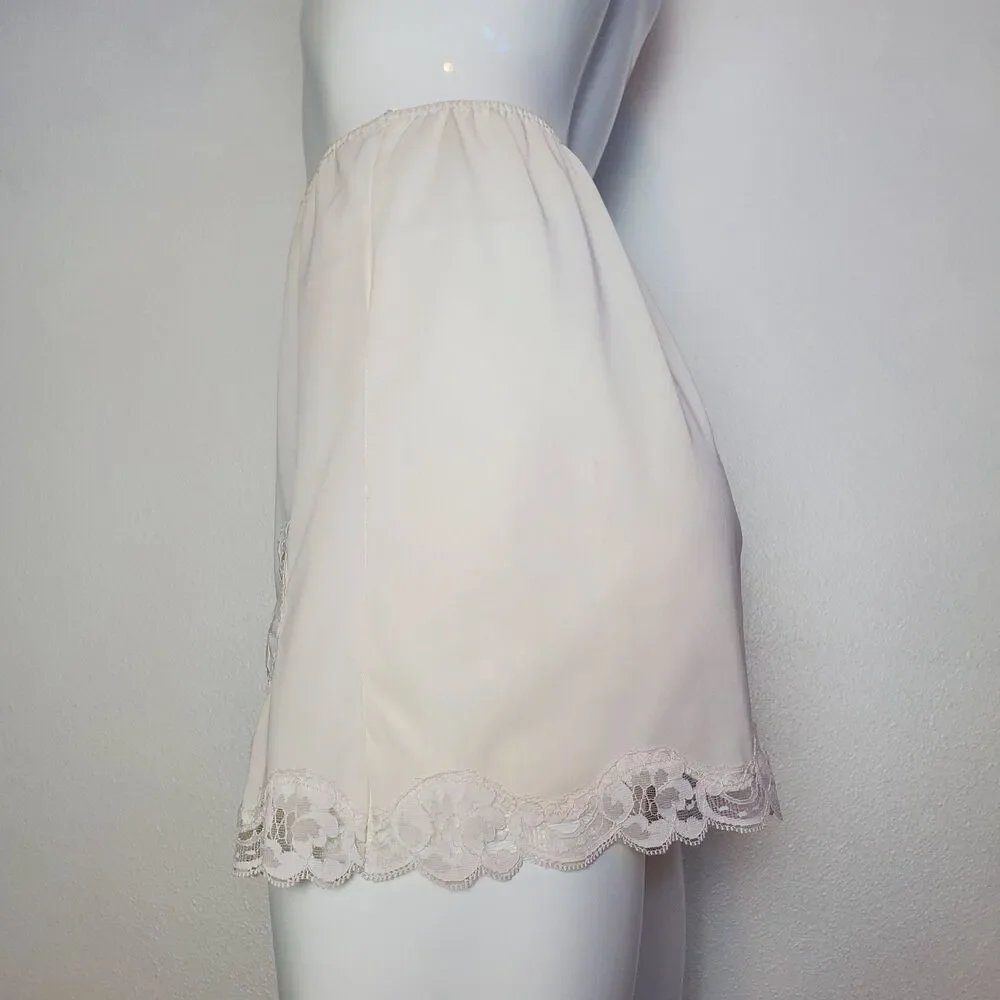 Vintage 60s Gaymode White Mini Slip Skirt - Picture 3 of 9